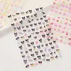 Pegatinas Luminosas 5D en Relieve de Kuromi para Uñas Infantiles Caricatura de Niña Impermeables Sin Tóxicos y Sin Olor Pegatinas para Uñas para Niñas