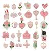 Pingente Pingente Série Amor Liga Gotejamento de Óleo Rosa Quente Transfronteiriço DIY Acessórios de Colar Pulseira