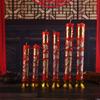 Ceremonia de Boda del Bebé Arreglo de la Habitación de Boda Doble Felicidad Dragón y Fénix Velas Largas Par de Velas Florales de Boda Estilo Chino Rojo Par de Velas