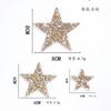 Zhao Shun Pentagrama Colorido Strass Pasta Adesivo Hot Melt Resina Broca Figura DIY Sapato Bolsa Roupa 4cm Estrelas de Broca