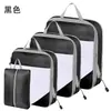 Juego de Cuatro Bolsas de Compresión para Viaje Personalizadas, Impermeables, a Prueba de Polvo, a Prueba de Humedad, para Maletas de Viaje y Bolsas de Empaque para Mudanzas