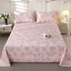 Lençóis de cama de algodão puro atacado personalizados, peça única, 100% algodão, adequados para dormitórios estudantis, camas de solteiro e uso infantil, roupa de cama para todas as estações