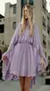 DZ Conjunto de dos piezas de vestido de gasa elegante de primavera/verano nuevo transfronterizo europeo y americano con camisola interior de moda