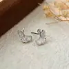 Brincos de Folha de Ginkgo em Prata Pura S999 Chiheng para Mulheres, Frescos e Modernos, Versáteis, Brincos Exquisitos, Brincos para Orelhas Furadas
