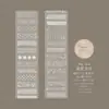 Livro Ilustrado Mo Mo Rasgável à Mão Fita Adesiva PET Recortada com Faca Branca Material Base Criativo Versátil para DIY Journaling Decoração Camada de Base