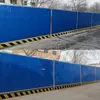 Barreiras de Obra, Muros de Isolamento Metálicos Temporários Montados para Estradas, Barreiras Coloridas de Aço Protetoras tipo Sanduíche de Espuma