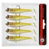 Venta al por mayor de fábrica capa de natación completa Señuelo Luya 9cm12.5g anzuelo simple cola en T pez plomado cebo blando anti-colgante fondo cebo artificial