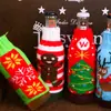 Suministros Navideños Transfronterizos Nuevos Decoración Navideña Hogar Set de Botellas de Cerveza Bolsa de Regalo de Navidad Manualidades