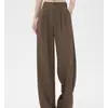 Nuevos Pantalones de Traje Rectos para Mujer Primavera y Otoño Cintura Alta Caída Sueltos Pierna Ancha Estilo Elegante para el Trabajo