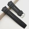 Adecuado para correa de repuesto de reloj electrónico para niños material PU negro correa de reloj deportivo de silicona una variedad de multitaalla