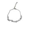Design de moda de nicho senso de pedra olho de gato zircônia pulseira de coração temperamento feminino doce all-match joia de mão simples atacado