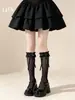 Calcetines Lolita de Encaje Blanco para Mujer, Estilo Media Pantorrilla, Calcetines Largos de Encaje JK, Medias Estilo Japonés, Al Por Mayor en Stock