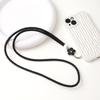 Nuevo Cordón Tejido de Cuero PU para Teléfono Yilian con Diseño de Flor de Ciruelo y Camelia, Cadena Anticaída para Teléfono para Mujeres