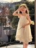 Vestido de tirantes con ribete de encaje para niña Aimobebbe, Nuevo producto de verano, Vestido dulce de princesa estilo bosque para niños