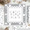 Papel de Fondo Gris Navideño Ww204 Material de Papel Cultural y Creativo para Manualidades Árbol de Navidad Copo de Nieve Decoración Papel de Fondo para Collage