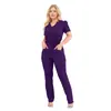Centro de Maternidad Spa Ropa de Trabajo Uniforme de Enfermera Manga Corta Pantalón Largo Delgada Lazo Doctor Enfermera Recepción Traje de Scrubs
