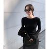 Ropa Zhengqite/ Suéter de Punto de Lana con Patrón de Espiga 25 para Mujer, Prenda Base para Otoño e Invierno
