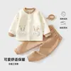 Mono cálido de manga larga para otoño e invierno para bebés y niños pequeños, unisex, con forro acolchado, lindo y adorable, calidad Grado A