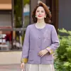 Abrigo corto de otoño estilo Chanel para madres, nueva moda 2026, ropa de primavera y otoño para mujeres de mediana edad y mayores, top estilo chino