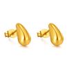Pendientes de gota de agua de acero inoxidable, superventas en Amazon, joyería para mujer, pendientes de moda ligeros de lujo que combinan con todo, joyería personalizada y de moda.