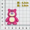 Parche de Goma Suave de PVC de Oso Fresa de Dibujos Animados, Accesorios DIY para Fundas de Tableta y Teléfono, Pantuflas, Refrigerador y Zuecos