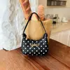 Bolso de hombro para mujer estilo coreano, de nicho, con lunares, de PU, para debajo del brazo, nuevo y elegante para otoño 2026, casual