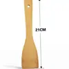 Espátula Quadrada Pequena de Primeira Classe 21cm Frigideira Antiaderente Panela de Estudante Panquecas Domésticas Pequena Espátula de Bambu Mini Espátula Infantil Lote de Fabricante