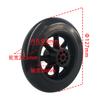 Ayuda para caminar rueda de plástico rueda engrosada de 5 pulgadas rueda giratoria de PVC rueda delantera de silla de ruedas rueda universal rueda gris rueda infantil rueda de empuje