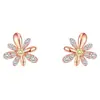 Aretes de Plata Pura Flor de Margarita para Mujer 2025 Nuevos Pendientes de Moda Estilo Coreano Elegantes Accesorios para Orejas Diseño de Nicho Estilo Minimalista