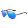 Gafas de Sol Polarizadas de Moda para Hombre Retro Metal Bisagra de Resorte Gafas de Sol para Pesca Gafas de Sol Europeas y Americanas para Conducir