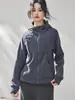 Shengdu26 Nueva Chaqueta de Forro Polar con Cremallera y Capucha Estilo Deportivo Versátil Serie Lulu Abrigo Casual de Manga Larga para Mujer