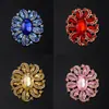 Moda Europeia e Americana Coringa Cristal Corsage Liga Banho de Metal Fivela de Toalha de Seda Broche Feminino Acessórios para Roupas Broche Atacado