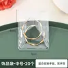 Accesorios Aretes Adornos para Orejas Álbum de Almacenamiento Transparente Juguetes Culturales Cuentas de Jade Bolsas Auto-sellantes Antioxidación Bolsas de Almacenamiento para Joyería