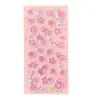 Pegatinas de Flor de Cerezo Papelería Estudiantil Flor de Cerezo Estético Decoración DIY Pegatinas para Diario Decoración Estereoscópica 3D Pegatinas de Patrón Pequeño