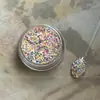 Estilo Ins Ultra-Delgado Material para Uñas de Lentejuelas Polvo de Cebolla Picada Accesorios para Uñas con Lentejuelas de Atmósfera para Uñas Cortas con Polvo Astringente