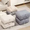 Bolsa de almacenamiento de viaje personalizada, organizador de maleta portátil, gran capacidad, adecuada para viajes de negocios, mudanzas y viajes, con características de compresión
