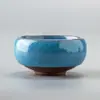 Xícara de Porcelana Branca para Chá Kung Fu, Xícara Pessoal para Degustação de Chá, Tigela de Chá, Xícara Individual de Cerâmica Pintada à Mão Azul e Branca para Mestre, Xícara de Vidro para Pu'Er
