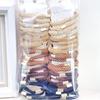 Tarjeta Oso Sonriente Etiqueta de Cuero Anillo para el Pelo de Té con Leche Lazo para el Cabello de Mujer Tendones de Goma Supermercado 2 yuanes Tienda Física Accesorios para el Cabello