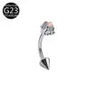 Nuevo Anillo para Ceja Banana de Titanio G23 de Amazon, Stud para Ceja, Bolas de Garra de Dragón, Joyería para Piercing de Aleación de Titanio F136 Anillo para Ceja
