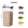 Frasco Sellado Plástico Aroma a Dulce Té Suplementos Frasco de Almacenamiento para Conservación Fresca Transparente Caja de Almacenamiento para Granos Productos Secos Grado Alimenticio