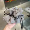 Scrunchie de Malha com Bolinhas Pretas e Brancas Simples Versátil Selecionado Cuidadosamente Acessório de Cabelo de Alto Padrão de Nicho para Rabo de Cavalo Temperamento