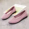 Comercio Electrónico Transfronterizo Nuevos Zapatos de Mujer Flyknit Transpirables Mocasines Suela Suave Cómodos Zapatos Planos Punta Cuadrada Casual Zapatos de Mamá Mujer