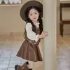 Conjunto Nuevo Elegante de Primavera y Otoño para Bebé 2026 Ropa de Otoño Chal Chic para Niñas Conjunto de Dos Piezas Estilo Étnico Infantil