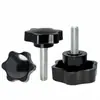 Tornillo de apriete manual Flor de ciruelo Forma de estrella hexagonal Perilla de cabeza de plástico con pegamento Mango Mango de ajuste mecánico M4M5M6M8M10
