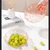 Prato de Frutas de Alto Valor, Estilo Flor, Luxo Leve para Uso Doméstico, Display de Lanches para Mesa de Centro da Sala de Estar, Tigela de Frutas para Animais de Estimação