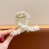 Pinza de Pelo Grande de Felpa Estilo Perezoso Otoño e Invierno para Mujer, Pinza de Tiburón de Gama Alta y Exquisita para la Parte Posterior de la Cabeza