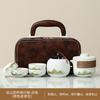 Bule de Chá Cerâmico de Alta Qualidade, Copo Rápido para Carro, Conjunto de Chá Kung Fu Personalizado Estilo Chinês Qingshan Yanhe, Atacado Personalizado