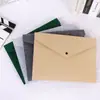 Bolsa de Documentos de Feltro de Cor Sólida Transfronteiriça A4 com Botão de Pressão Bolsa de Armazenamento de Negócios Envelope Pasta de Feltro Bolsa para Documentos de Contrato