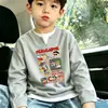 Camiseta Pulôver Masculina de Waffle com Manga Longa, Estilo Novo Primavera/Outono 2026, Legal, Falso Duas Peças, Base