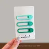 Pinzas para el pelo de niña, accesorios para el pelo de estilo coreano para mechones sueltos y flequillo, pinzas laterales de colores para el verano populares en redes sociales